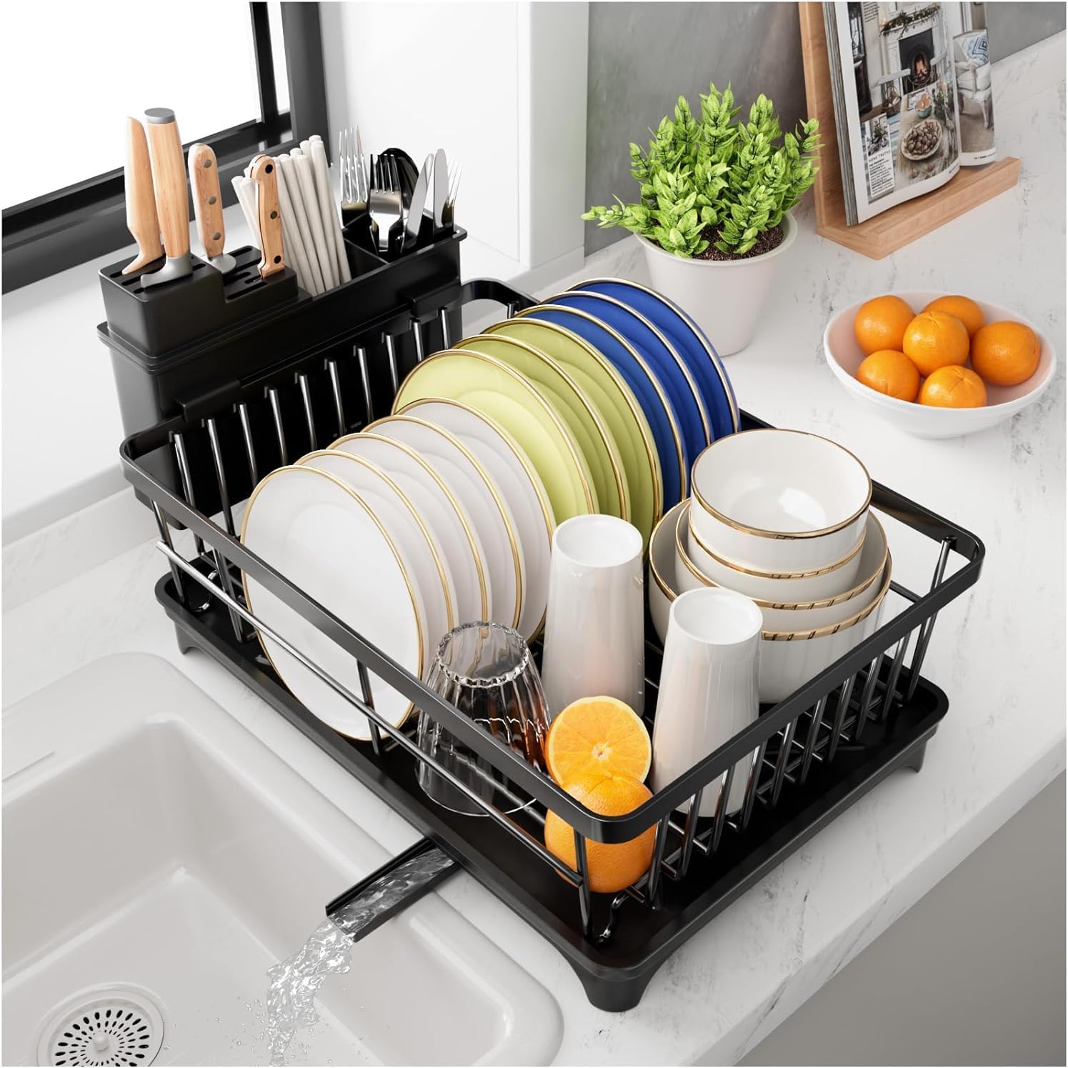 PurKeep Space-Saving Dish Drainer Rack