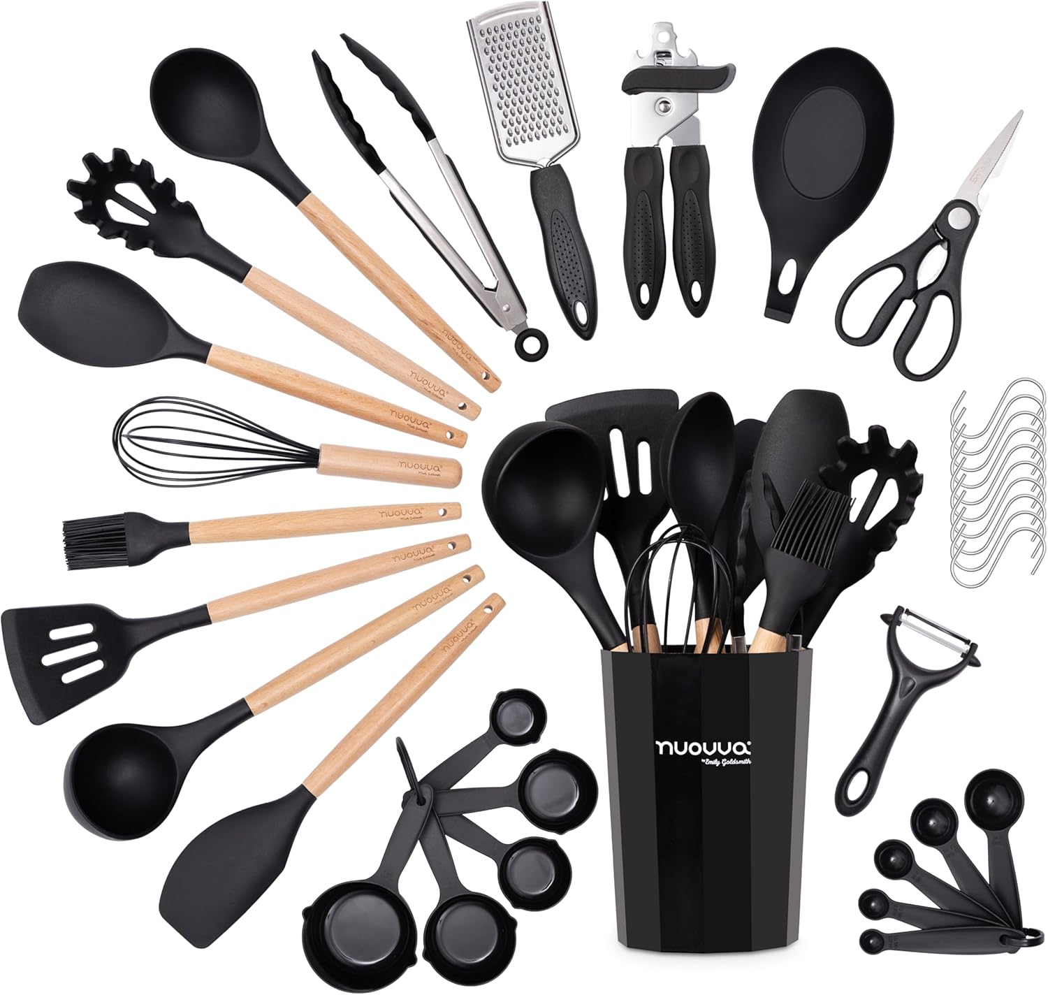 Nuovva 35-Piece Silicone Utensil Set