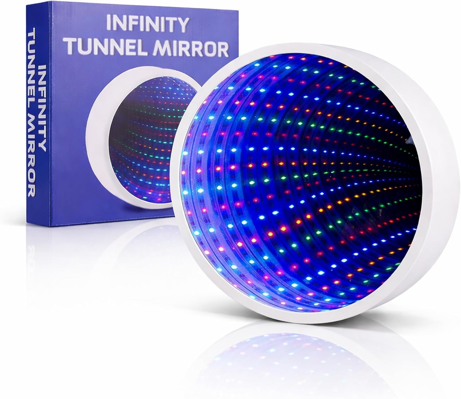 Glowhouse Infinity Mirror Tunnel Lamp