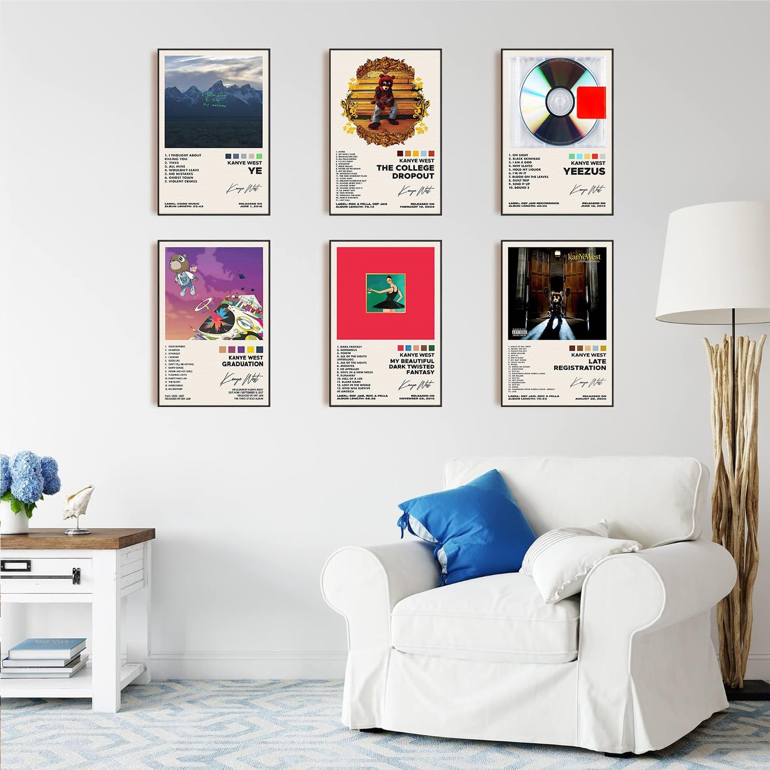 Kanye West Album Cover Poster Set