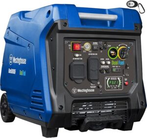 1. Westinghouse 5000 Watt Dual Fuel Portable Inverter Generator