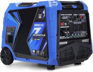 5. DK 9200W Tri-Fuel Portable Generator