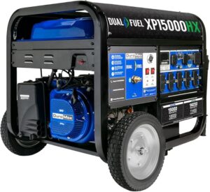 2. DuroMax 15000 Watt Dual Fuel Portable Generator