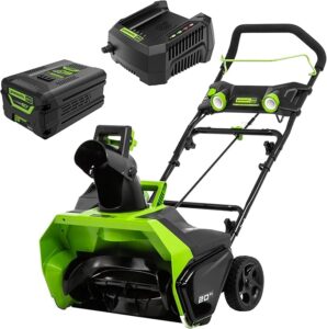 2. Greenworks 60V Cordless Snow Blower